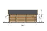 Garage in legno doppio TWIN DUO (44 mm), 8x6 m, 48 m² specification 4