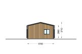 Casa in legno abitabile SELENE RV (Coibentata PLUS, 44 mm + rivestimento), 54 m² specification 3