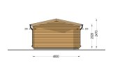 Casetta in legno da giardino DREUX (34 mm), 4x3 m, 12 m² specification 4