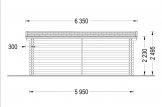Casetta in legno da giardino STRONGHOLD (44 mm), 3x6 m, 18 m² specification 4