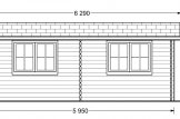 Casetta in legno da giardino STRONGHOLD (44 mm), 3x6 m, 18 m² specification 2