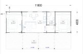 Casa in legno ADALINE S (44 mm), 45 m² specification 1