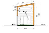 Casa in legno abitabile SOPHIA RV (Coibentata PLUS, 34 mm + rivestimento), 20 m² specification 7