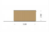Garage in legno con tetto piano STELA F (struttura in legno), 3.2x5.2 m, 16.6 m² specification 5
