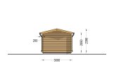 Casetta in legno da giardino PETER (34 mm), 3x4 m, 12 m² specification 4