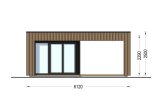 Casetta in legno da giardino INES con porticato (34 mm + rivestimento), 6x3 m, 18 m² specification 2