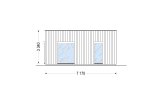 Casa prefabbricata abitabile KAYA 3 PV S (44 mm + rivestimento), 70 m² specification 3