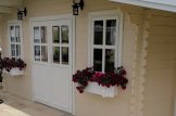 Casetta in legno da giardino CLARA con deposito attrezzi (66 mm), 7x4 m, 28 m² customer 2