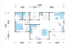 Casa in legno HOLLAND S (66 mm), 113 m² + 13 m² di porticato specification 1
