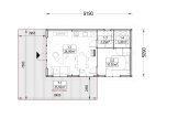 Casa in legno ARIELLE (34 mm + rivestimento), 44 m² specification 1