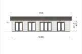 Casa in legno abitabile AGNES S (Coibentata, 44+44 mm), 75 m² specification 2