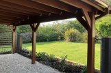 Tettoia auto in legno 3x6 m con ripostiglio attrezzi (44 mm), 2x6 m customer 3