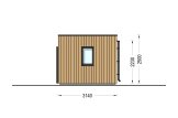 Ufficio in legno da giardino PREMIUM (34 mm + rivestimento), 5x3 m, 13 m² specification 3