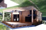 Casetta in legno da giardino CAMILA (Coibentata, 44+44 mm), 6x6 m, 36 m² customer 2