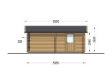 Garage in legno CLASSIC S (44 mm), 5x6 m, 30 m² specification 3