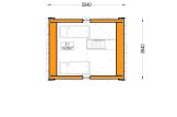 Casa in legno abitabile SARA RV (Coibentata PLUS, 34 mm + rivestimento), 20 m² specification 2