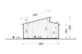 Garage in legno doppio TWIN DUO (44 mm), 8x6 m, 48 m² specification 6