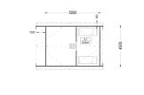 Casa in legno con mezzanino SCOOT S (34+34 mm), 27 m² + 9 m² specification 2
