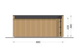 Ufficio in legno da giardino PREMIUM (34 mm + rivestimento), 5.95x3 m, 16 m² specification 4