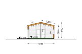 Casa in legno abitabile SELENE RV (Coibentata PLUS, 44 mm + rivestimento), 54 m² specification 6