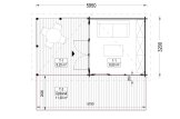 Casetta in legno da giardino EVA (34 mm), 6x3 m, 8 m² specification 1