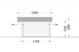 Casetta in legno da giardino MARTA S (Coibentata, 44+44 mm), 5x4 m, 20 m² specification 5