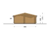 Garage in legno doppio CLASSIC DUO (44 mm), 6x9 m, 54 m² specification 4