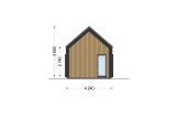 Casa in legno abitabile ADALINE RV (Coibentata PLUS, 44 mm + rivestimento), 42 m² specification 3