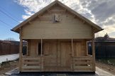 Casa in legno con mezzanino e porticato ALBI (44 mm), 20 m² + 8 m² customer 1
