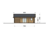 Casa in legno abitabile ADELE S (Coibentata, 44+44 mm), 60 m² specification 3