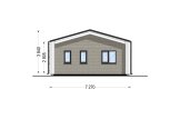 Casa prefabbricata abitabile ROBERTA PV (Coibentata PLUS, 44 mm + rivestimento), 95 m² specification 5
