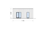 Casa prefabbricata abitabile KAYA 3 PV (Coibentata PLUS, 44 mm + rivestimento), 70 m² specification 3
