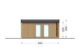 Sauna da esterno SERENE (34 mm + rivestimento), 5.3x2.5 m, 5 m² specification 5