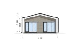 Casa prefabbricata abitabile ROBERTA PV (Coibentata PLUS, 44 mm + rivestimento), 95 m² specification 3