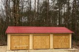 Garage in legno triplo TRIO (44 mm), 9x6 m, 54 m² customer 1
