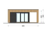 Casetta in legno da giardino INES PLUS con porticato (34 mm + rivestimento), 6x3 m, 18 m² specification 2