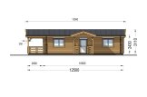 B-Ware: Casa in legno abitabile con porticato DONNA S (Coibentata PLUS, 44+44 mm), 63 m² + 11.5 m² specification 5