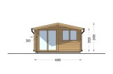 Casetta in legno da giardino WISSOUS (34 mm), 4x3 m, 12 m² specification 2