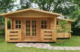 Casetta in legno ISLA con porticato (44 mm), 6x5 m, 18 m² + 7 m² customer 1