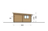 Garage in legno doppio a tetto piatto MODERN (44 mm), 6x5 m, 30 m² specification 5