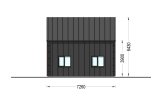 Casa prefabbricata abitabile ALINA PV (Coibentata PLUS, 44 mm + rivestimento), 46 m² specification 6