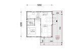 Casa in legno SELIA (34 mm + rivestimento), 44 m² specification 1