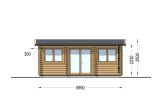 Casetta in legno da giardino OAK (34 mm), 6x3 m, 16 m² specification 2