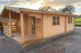 Casa in legno con porticato ARGO (Coibentata, 44+44 mm), 5x9 m, 35 m² + 8m² customer 3