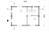 Dependance ARGO M-N S (44+44 mm), 5x9 m (16'x29'), 35 m² specification 1