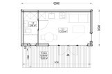 Casetta in legno da giardino ARTUR PLUS (34 mm + rivestimento), 6x3 m, 15 m² specification 1