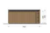 Casetta in legno da giardino INES (Coibentata, 34 mm + rivestimento), 6x3 m, 18 m² specification 4