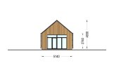 Casa in legno MILANA (Coibentata, 34 mm + rivestimento), 41 m² specification 3