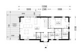Casa in legno abitabile INGRID RV (Coibentata PLUS, 44 mm + rivestimento), 137 m² specification 1