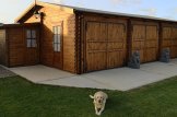 Garage in legno triplo (44 mm), 9x6 m customer 1